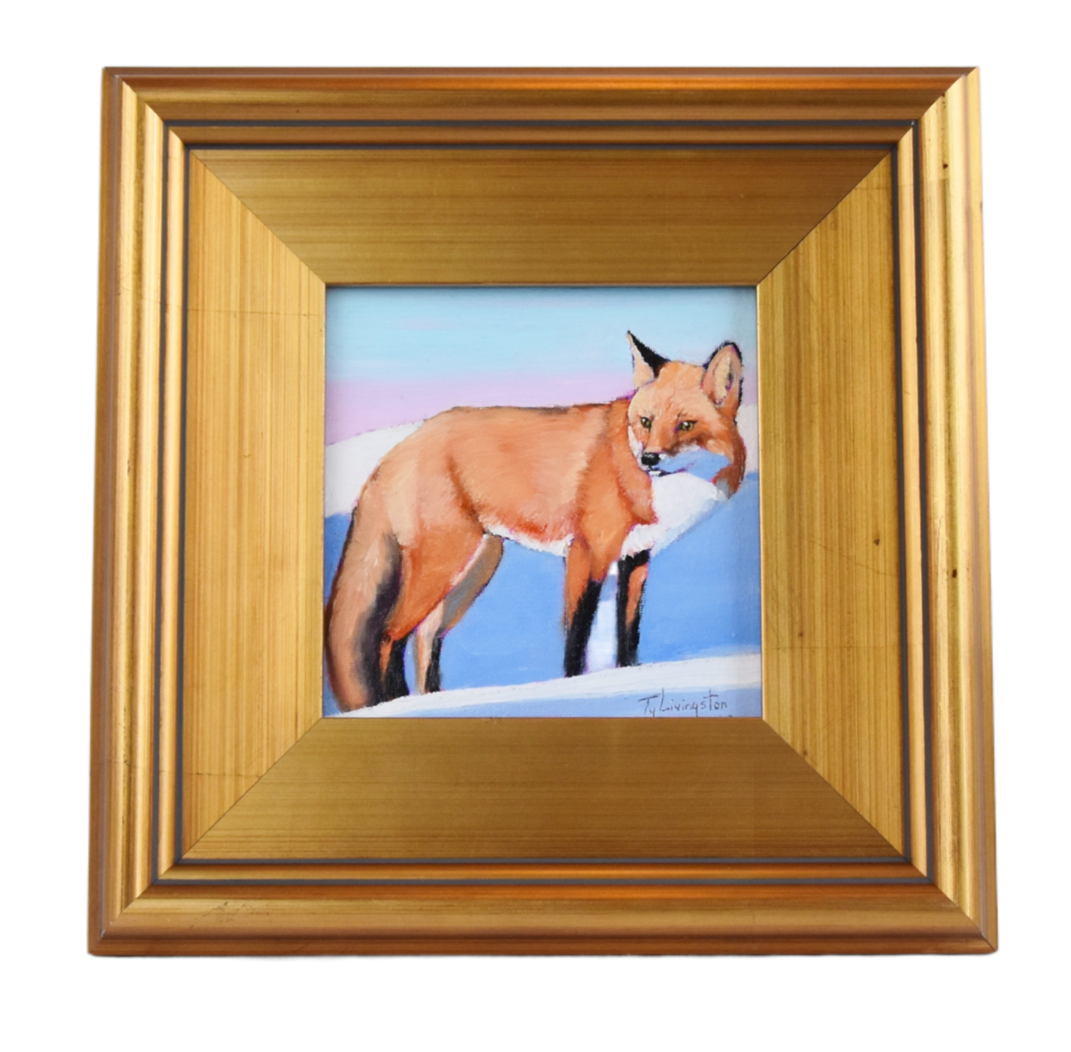 Nature Wildlife Red Fox Oil Painting~P77662389
