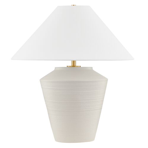 Rachie Ceramic Table Lamp, Whitewash Terracotta Rachie Ceramic Table Lamp, Whitewash Terracotta