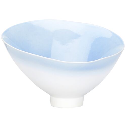 San Antonio Ceramic Bowl, Blue/White