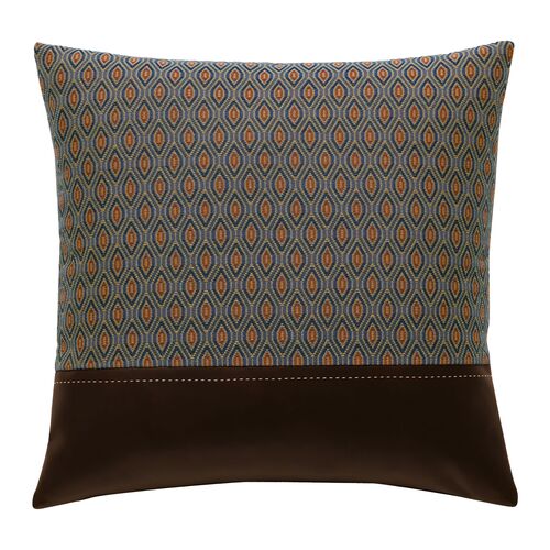 Carrie Ogee Pillow, Brown/Red