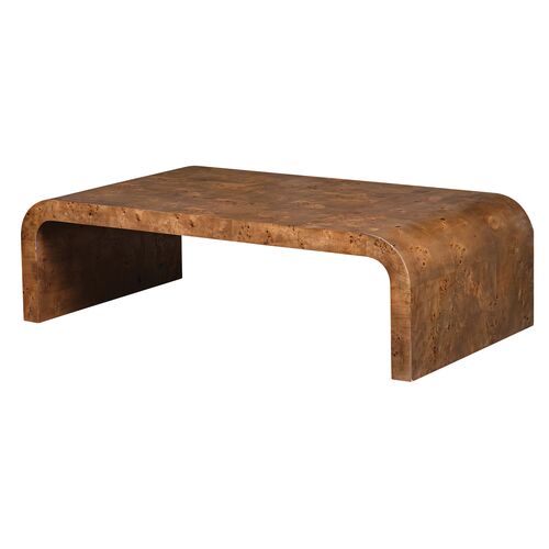 Leandro Waterfall Coffee Table, Natural