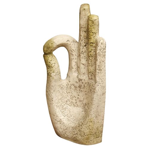 13" Buddha Hand, White Moss~P76107075