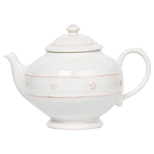 Berry & Thread Teapot, Whitewash