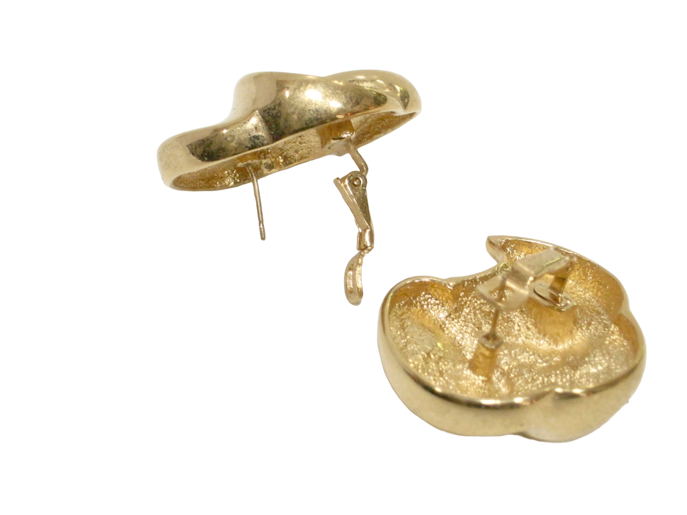 1980s Givenchy Polished Gold Earrings~P77678443