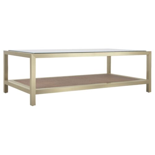 Melange Raising Cane Cocktail Table, Silver