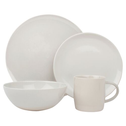 4-Pc Shell Bisque Place Setting, White~P77107139