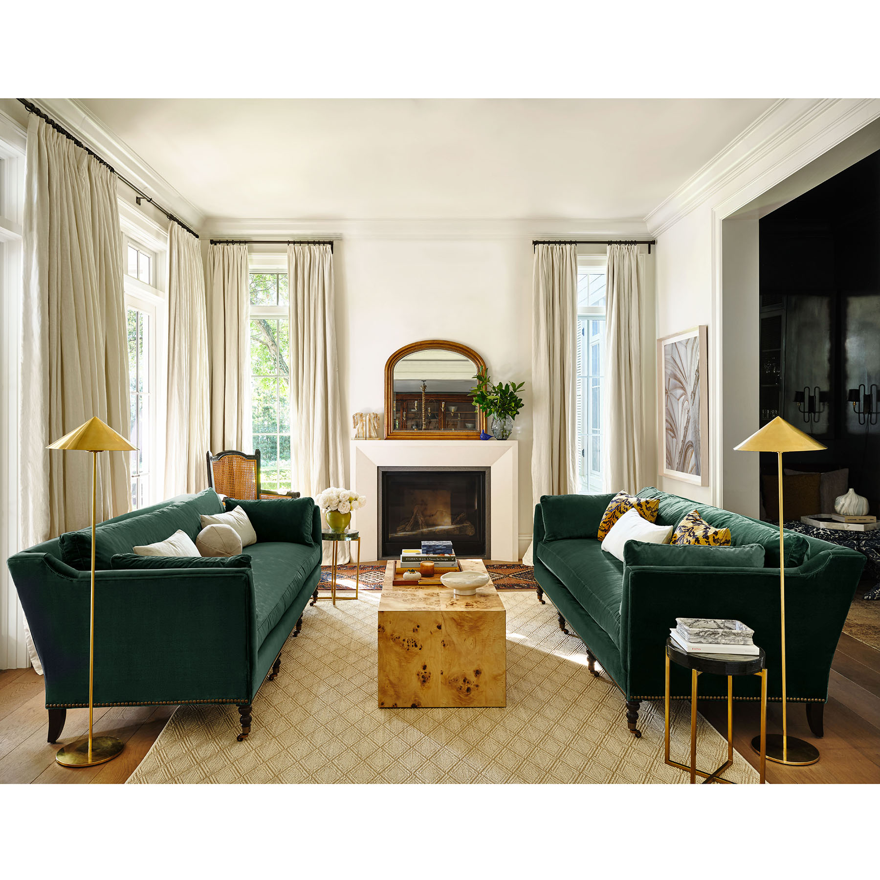 Margot sofa moss green velvet discount