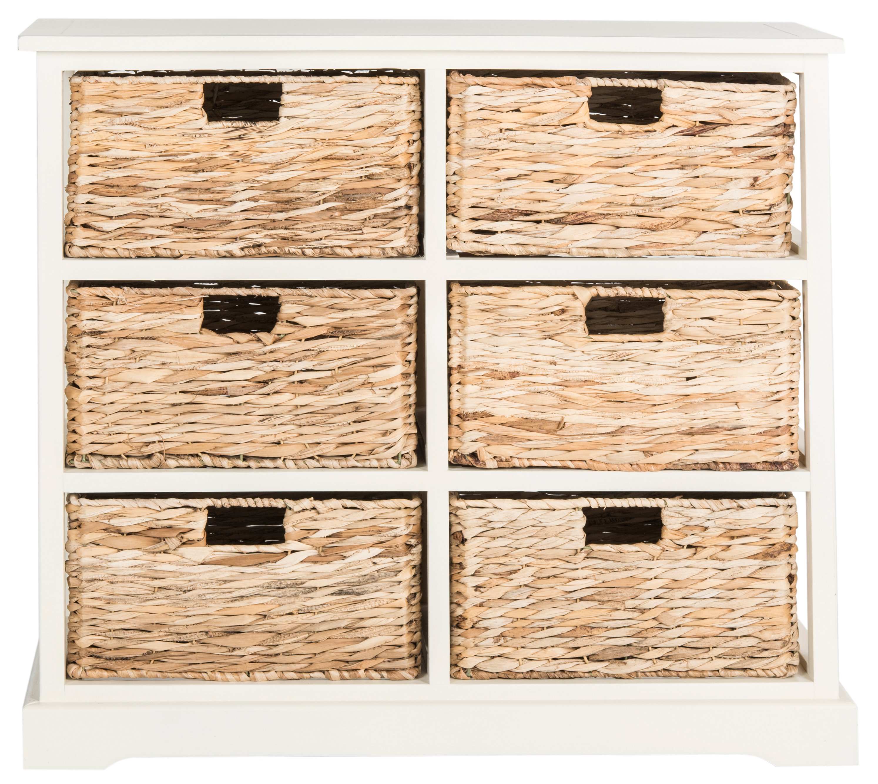 Wicker Basket Storage Cabinets