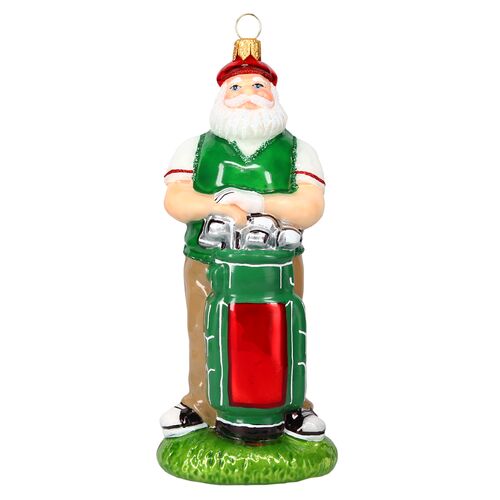 Golfing Santa Ornament Golfing Santa Ornament