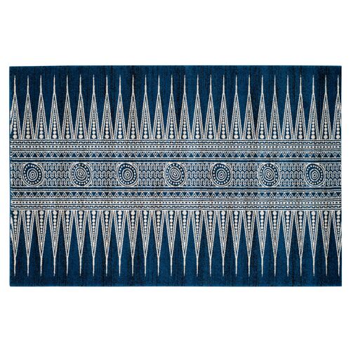 Genoa Rug, Royal/Ivory