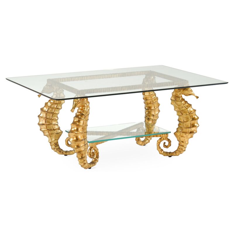 Chelsea House Seahorse Coffee Table, Seahorse Console Table