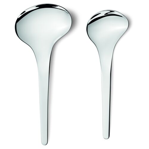 S/2 Bloom Serving Spoons, Silver~P77514786~P77514786