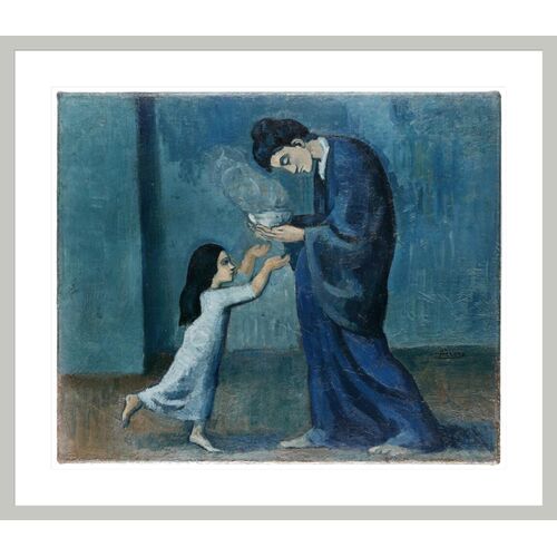 La Soupe by Pablo Picasso Framed Print La Soupe by Pablo Picasso Framed Print