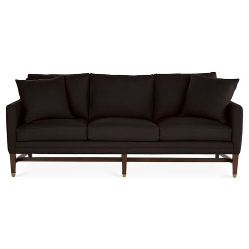Arden Sofa, Black Linen~P77413252