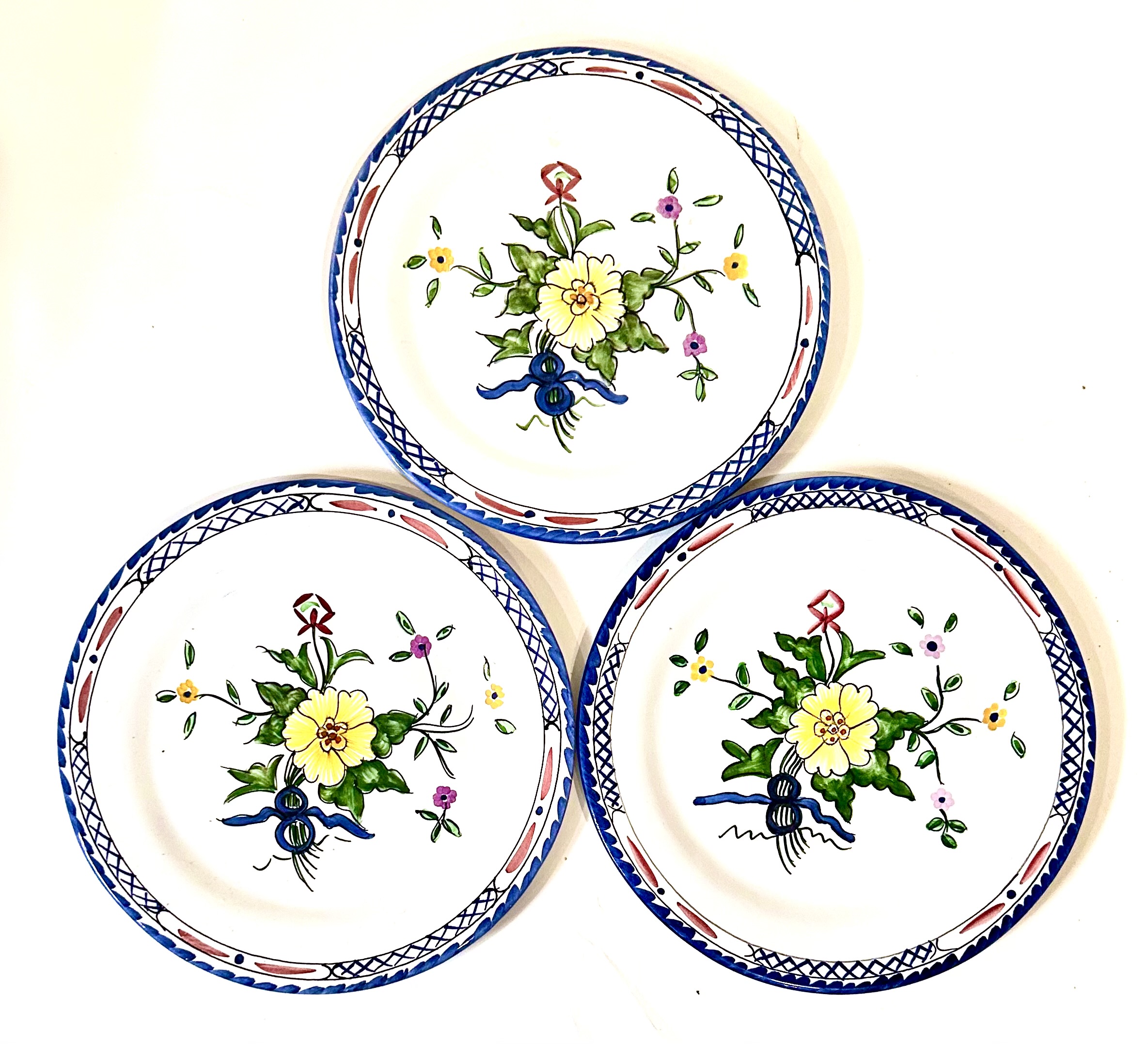 Tiffany & Co. Faience Plates Set of 3~P77734259
