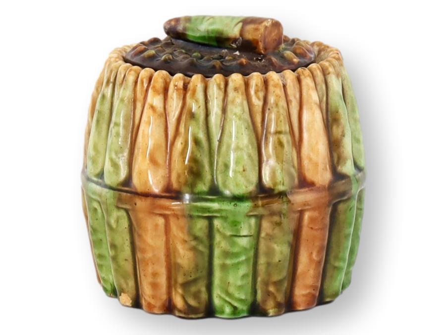 English Majolica Tobacco Jar/ Humidor~P77696138