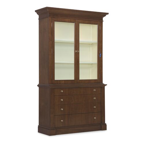 Archives Display Cabinet, Dark Wood