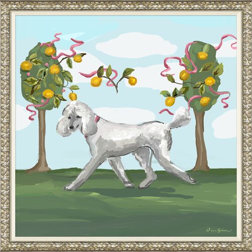 Dana Gibson, Esme Walking Framed Painting, 31.25" x 31.25" Dana Gibson, Esme Walking Framed Painting, 31.25" x 31.25"