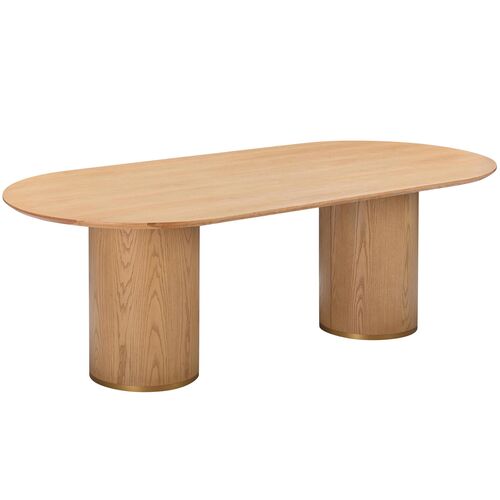 Niko Oval Dining Table, Natural
