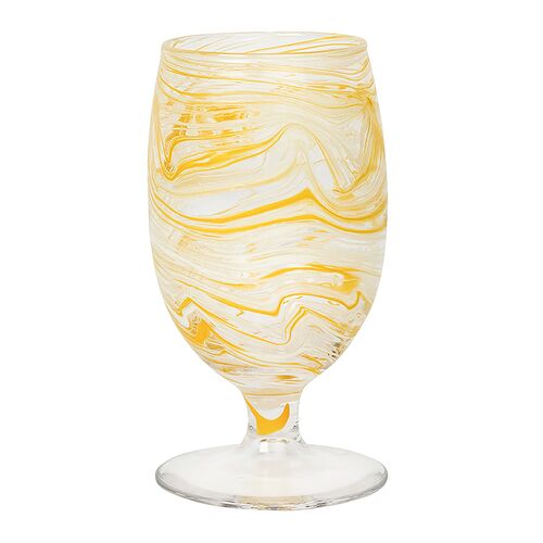 Puro Marbled Goblet, Yellow