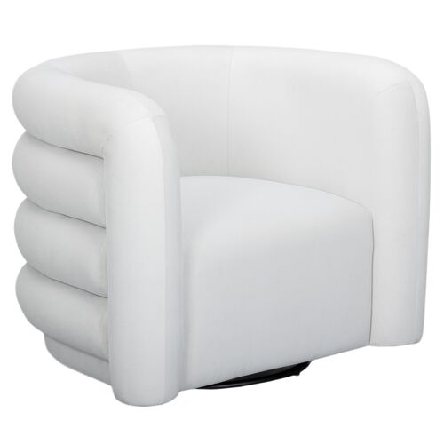 Flux Performance Velvet Swivel Accent Chair Flux Performance Velvet Swivel Accent Chair