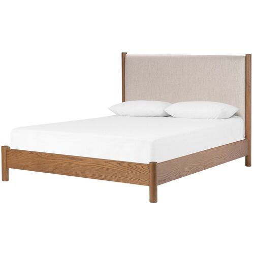 Everette Bed, Amber Oak/Natural