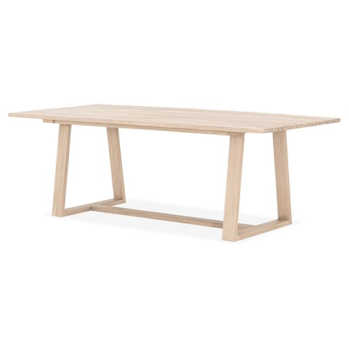 Liam Outdoor Teak Dining Table, Brown~P77567049