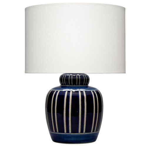 Arthur Ceramic Stripe Table Lamp