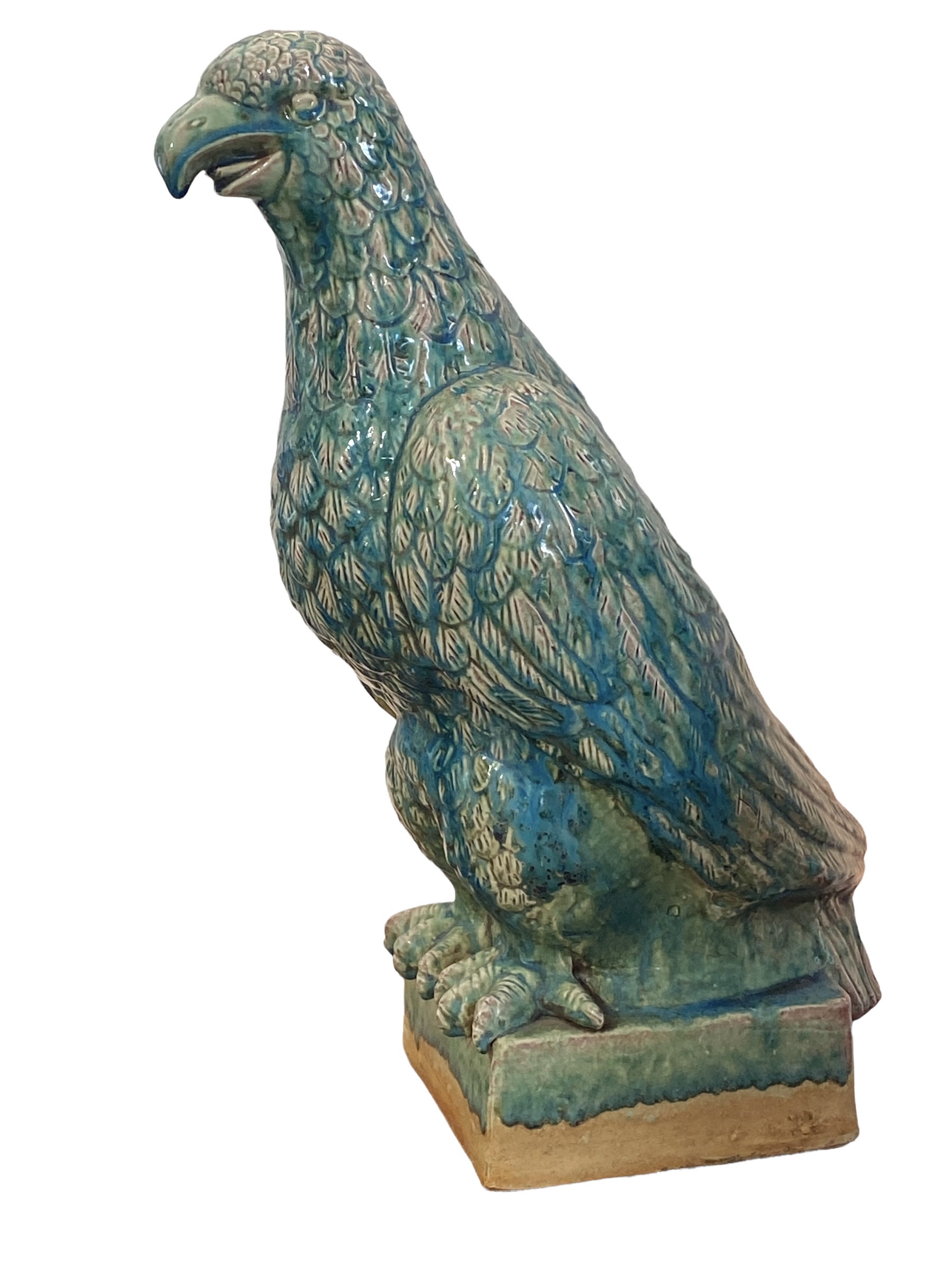 Chinoiserie Celadon Eagle Sculpture~P77658411