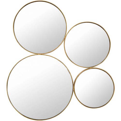 Shea Wall Mirror, Gold~P77628459