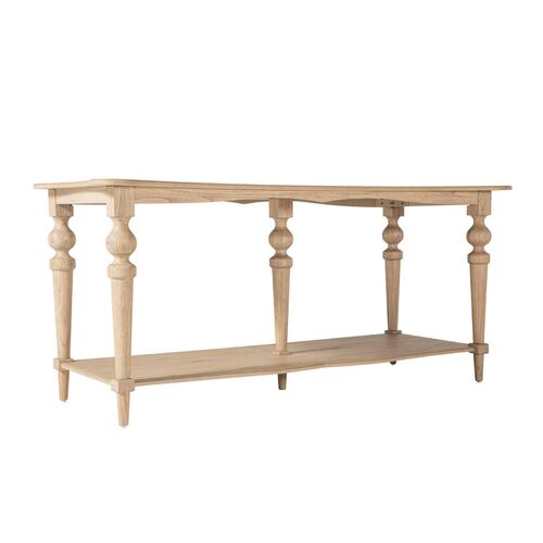 Nirvana Oak Console Table, Natural