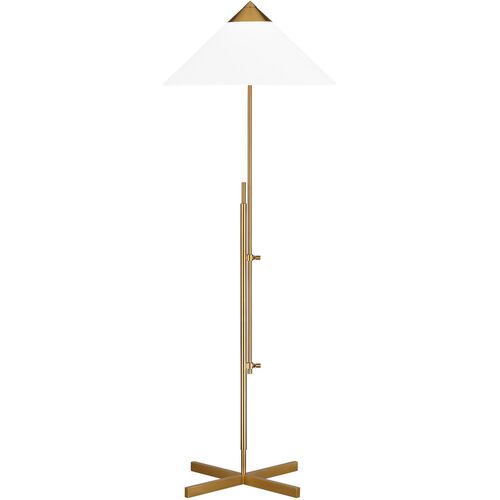 Franklin Floor Lamp, Burnished Brass~P77657935