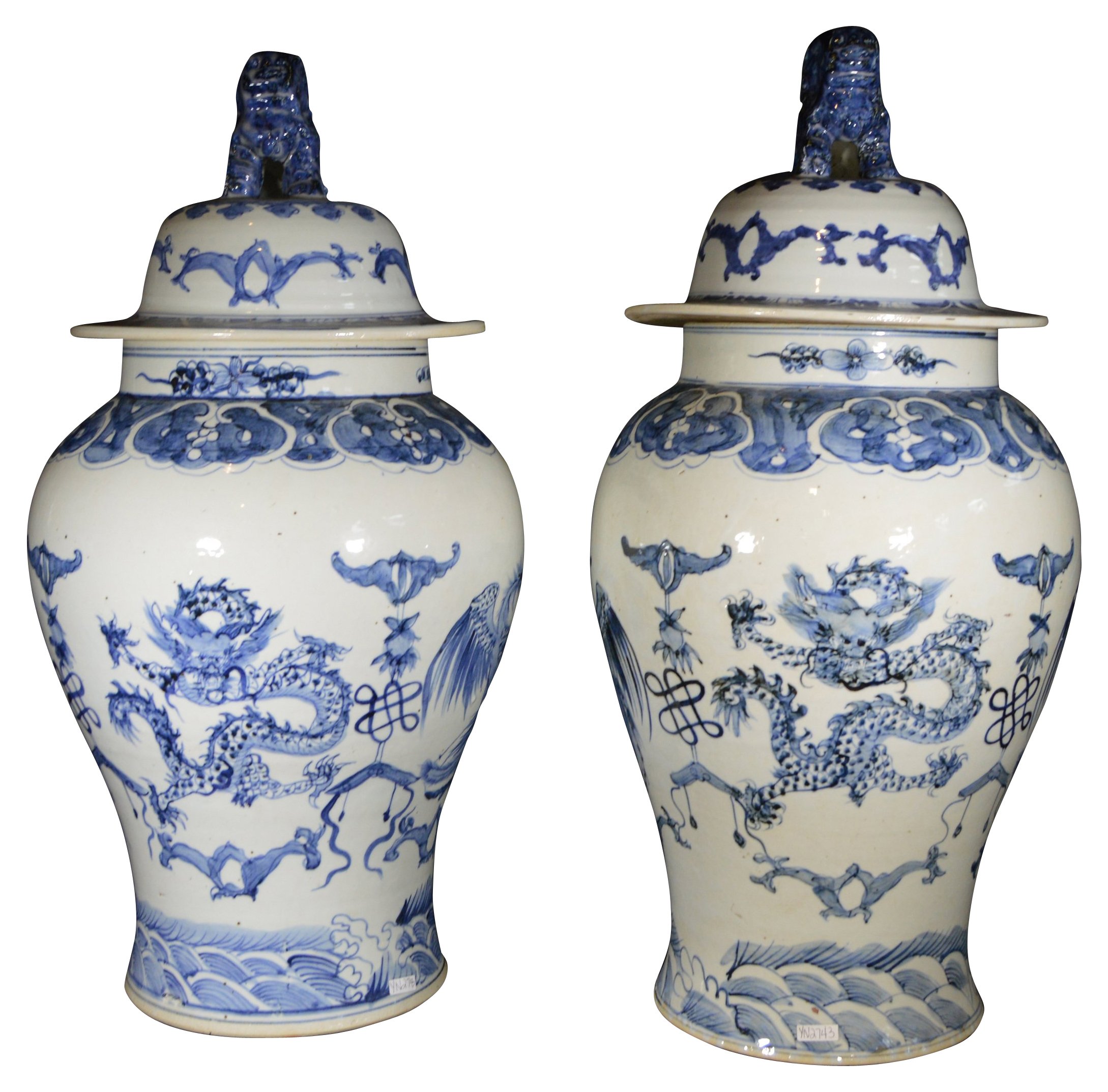Chinese Blue & White Jars, Pair~P77297344
