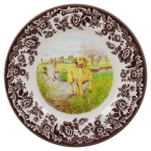 Hunting Dogs Salad Plate, Yellow~P77134207