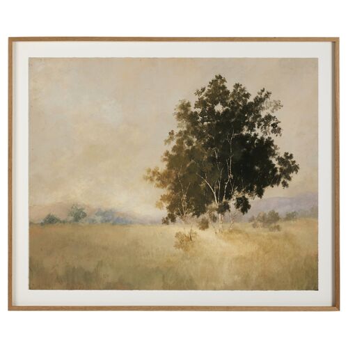 We Woke To A Dream Painting by Aileen Fitzgerald, White Oak Frame