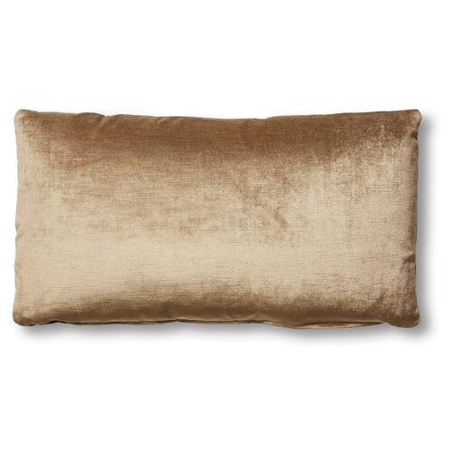 Ada Long Lumbar Pillow, Putty Velvet~P77483767