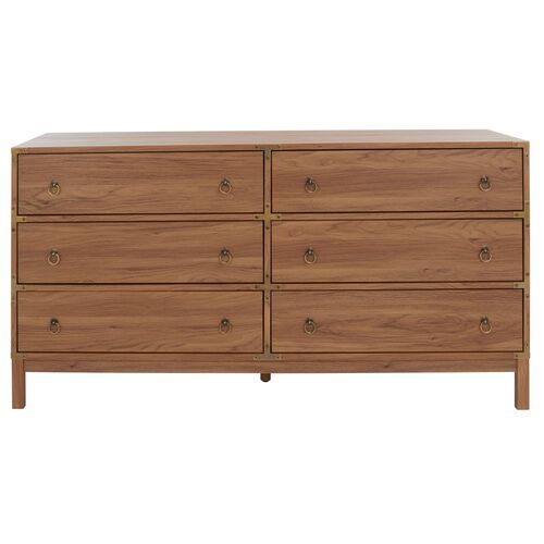 Mirelle 6-Drawer Campaign Dresser Mirelle 6-Drawer Campaign Dresser