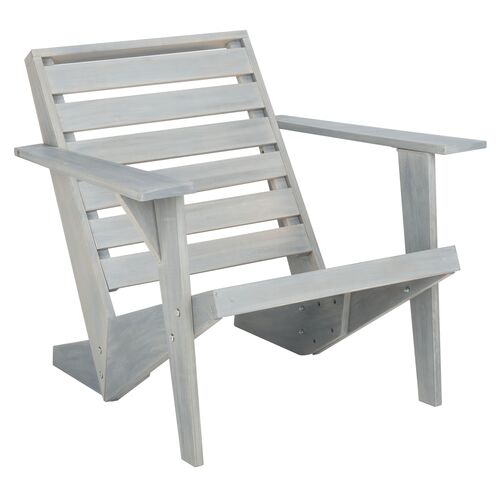 Melisande Outdoor Acacia Adirondack Chair