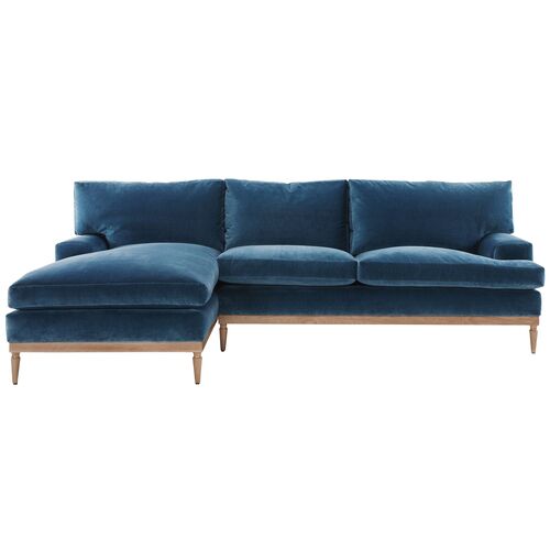 Sutton Velvet LF Sectional~P77329249
