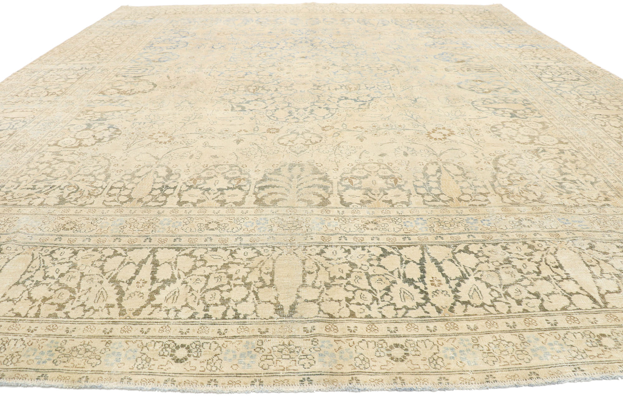 Muted Antique Persian Rug, 11'02 x 13'05~P77672404