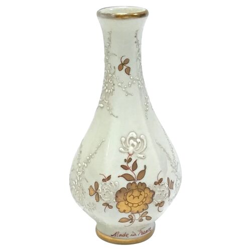 Antique French Porcelain Floral Vase~P77287791