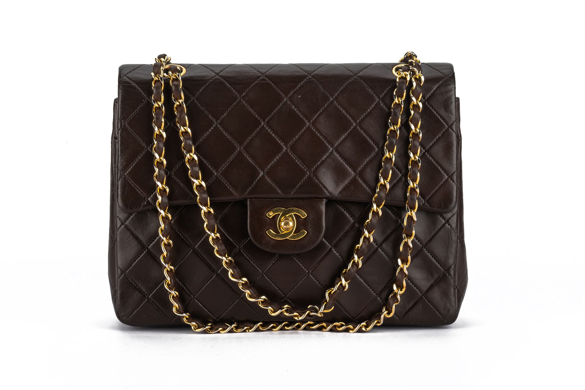 Chanel Chocolate Medium Double Flap Bag~P77698228