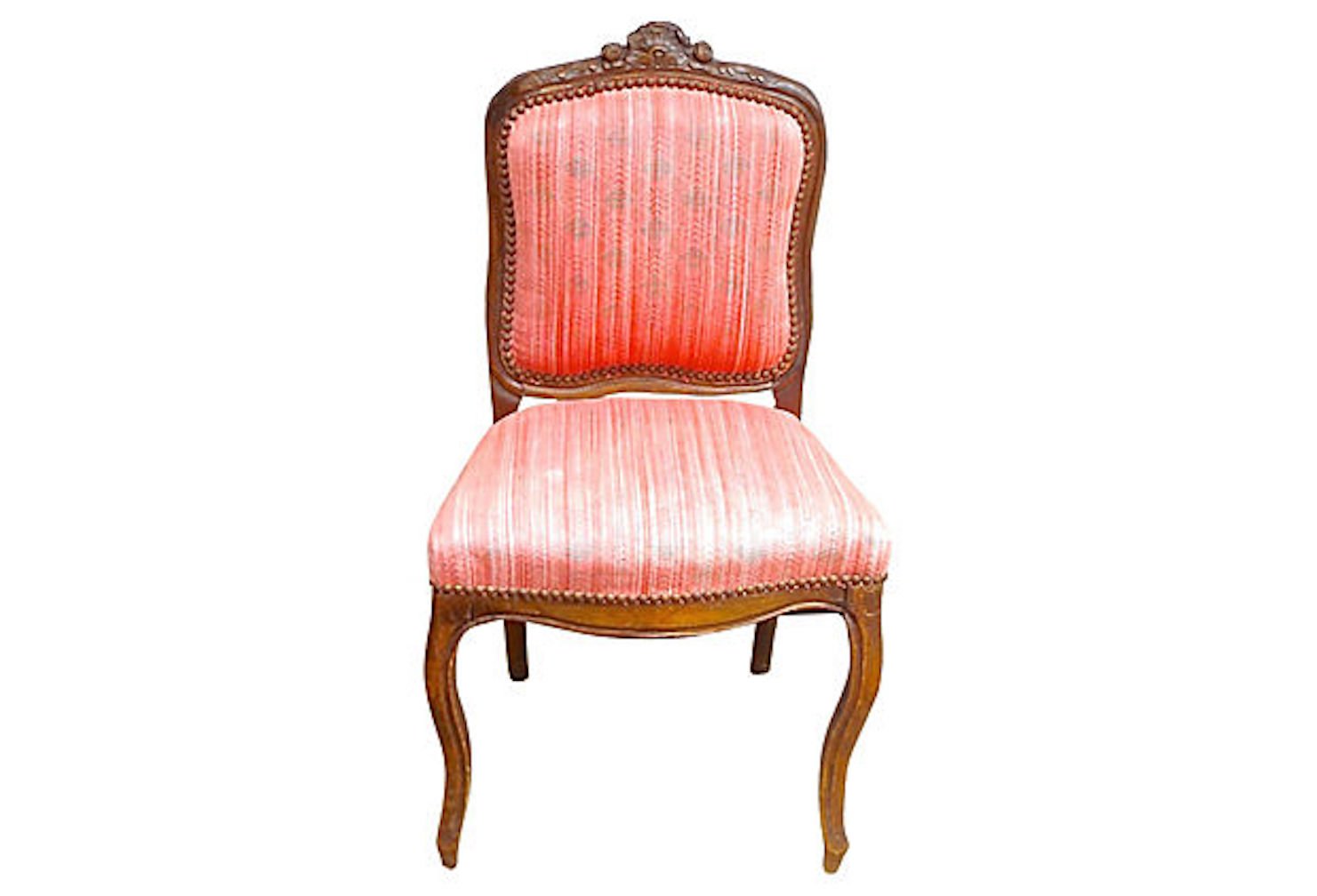 Carved & Upholstered French Side Chair~P77620594