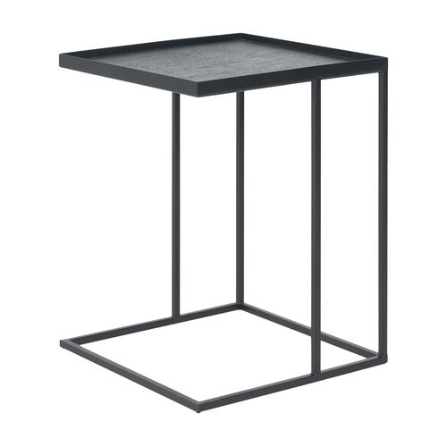 Tray Square Side Table, Black