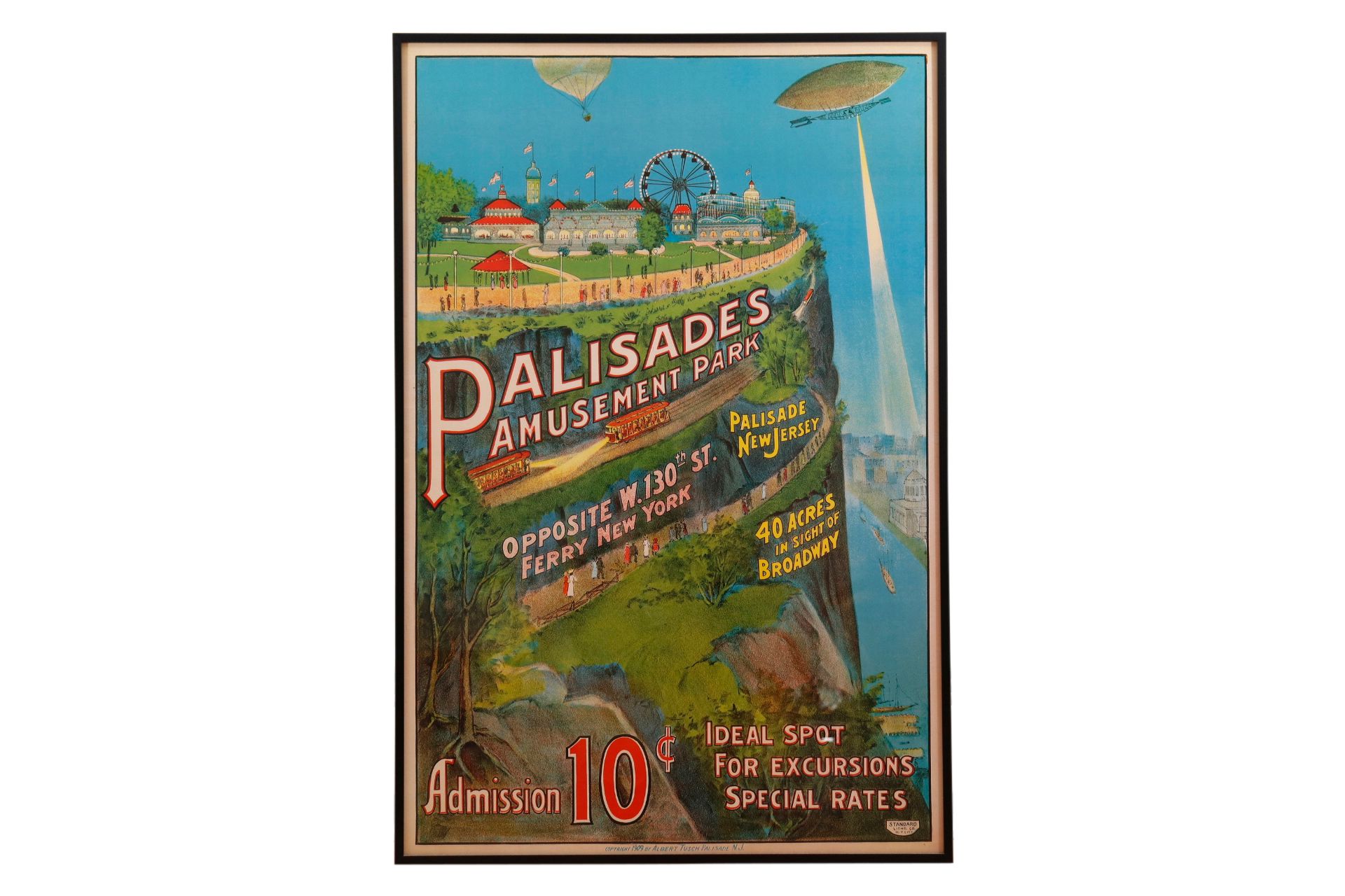 Palisades Amusement Park Framed Poster~P77655732