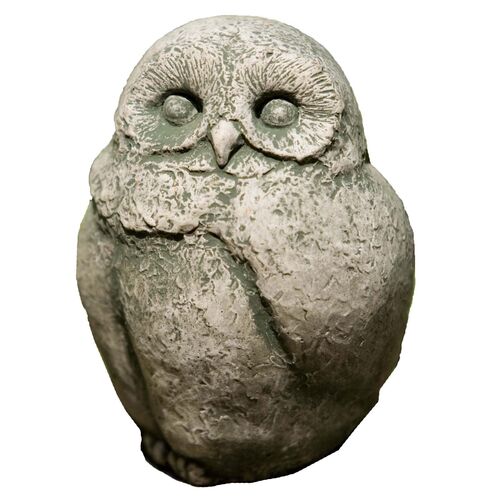 6" Baby Barn Owl Outdoor Statue, Alpine Stone~P77430699