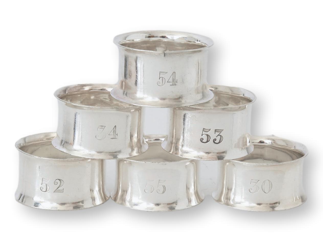 Union Castle Steam Line Napkin Rings s/6~P77671982