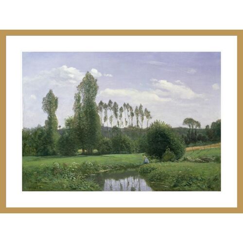 View at Rouelles by Claude Monet Framed Print