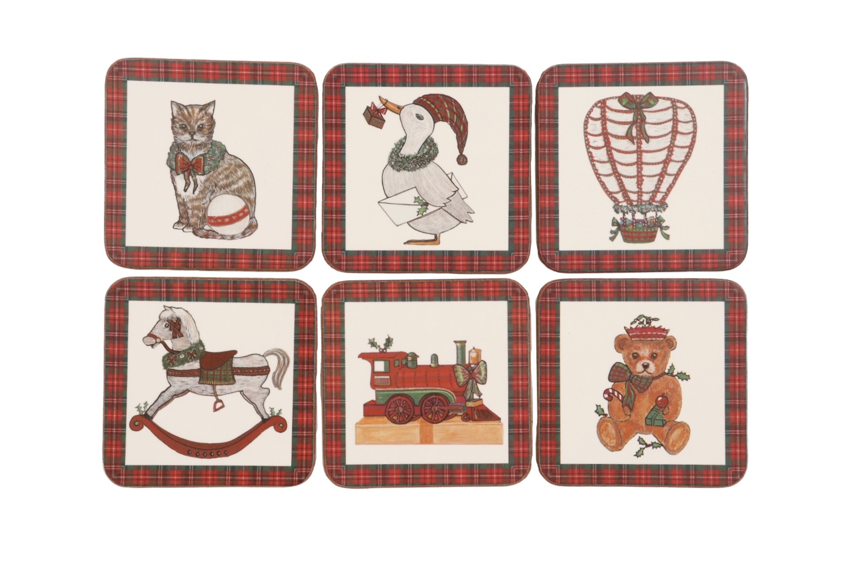Pimpernel Christmas Coasters - Set of 6~P77657125