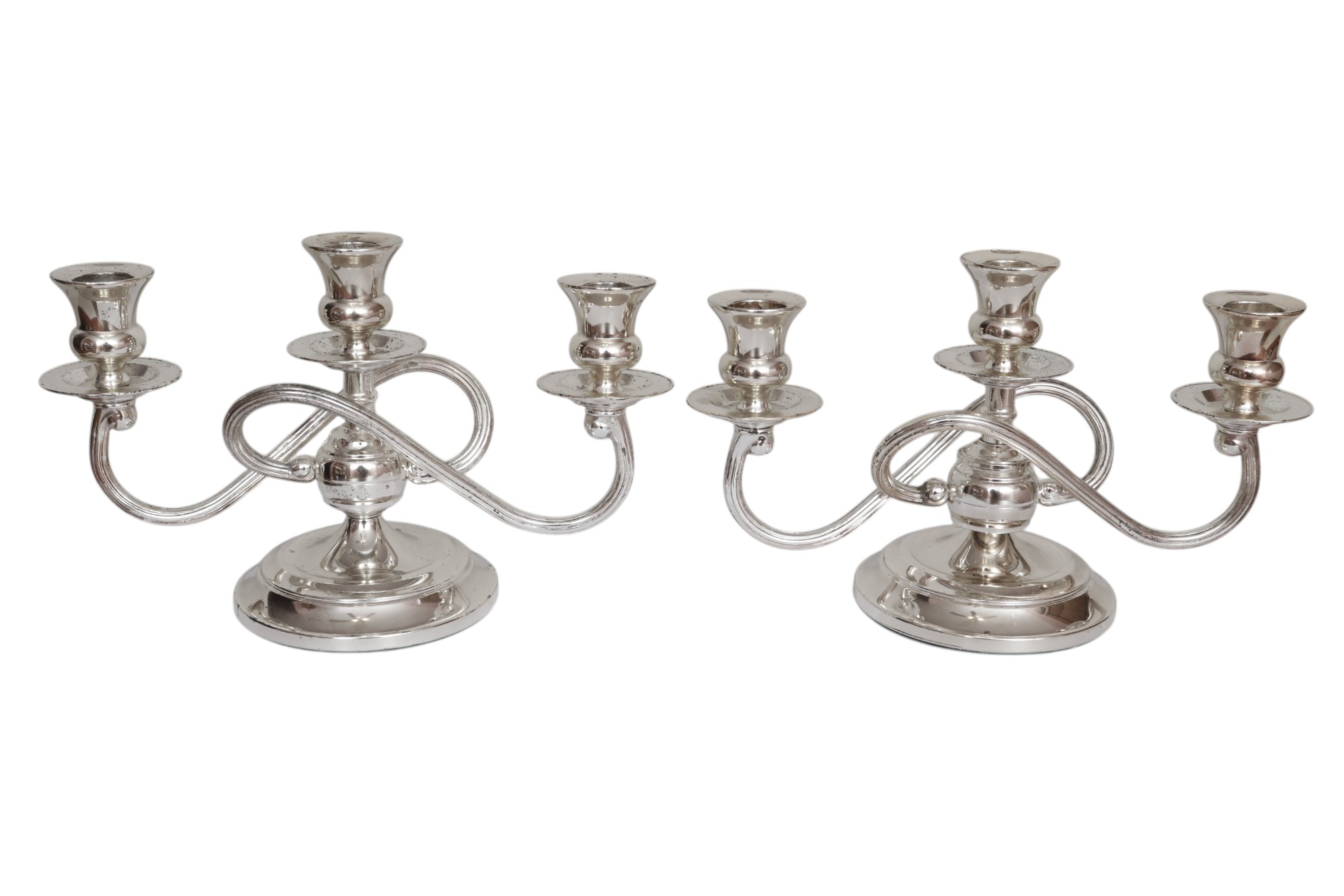 Silver Plate Candelabra, a Pair~P77740932